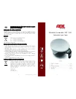 Предварительный просмотр 9 страницы ADE KE 1100 Operating Instructions Manual