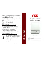 ADE KE 1203 Instruction Manual preview