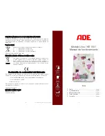 Предварительный просмотр 5 страницы ADE KE 1501 Operating Manual