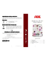 Предварительный просмотр 7 страницы ADE KE 1501 Operating Manual