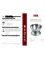 Предварительный просмотр 5 страницы ADE KE 704 Instruction Manual