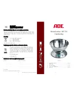 Предварительный просмотр 11 страницы ADE KE 704 Instruction Manual