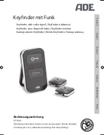 ADE KF 1600 Operating Instructions Manual предпросмотр