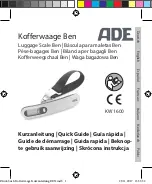 ADE KW 1600 Quick Manual preview