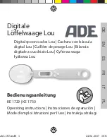 Preview for 1 page of ADE Lou KE 1729 Operating Manual