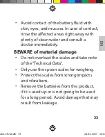 Preview for 33 page of ADE Lou KE 1729 Operating Manual