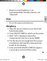 Preview for 39 page of ADE Lou KE 1729 Operating Manual