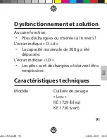 Preview for 91 page of ADE Lou KE 1729 Operating Manual