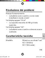 Preview for 115 page of ADE Lou KE 1729 Operating Manual