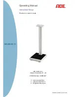 ADE M320600-01 Operating Manual предпросмотр