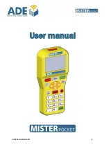 Preview for 1 page of ADE MISTER POCKET User Manual