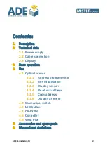 Preview for 2 page of ADE MISTER POCKET User Manual