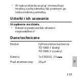 Предварительный просмотр 117 страницы ADE TD 1800-1 Operating Manual