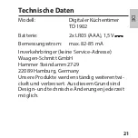 Preview for 21 page of ADE TD 1902 Operating Manual