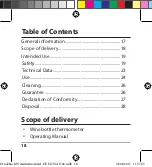 Preview for 18 page of ADE WA 1702 Operating Instructions Manual