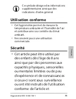 Preview for 71 page of ADE WS 1500 Operating Instructions Manual