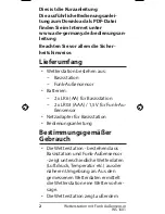 Preview for 2 page of ADE WS 1601 Quick Manual