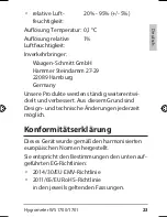 Preview for 23 page of ADE WS 1700 Operating Instructions Manual