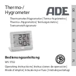 ADE WS 1702 Operating Instructions Manual предпросмотр