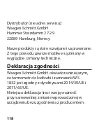 Предварительный просмотр 118 страницы ADE WS 1832 Operating Manual