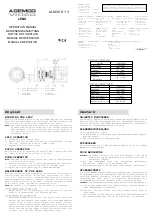 ADEMCO VIDEO ALM3V813 Operation Manual preview