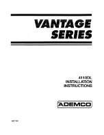 Предварительный просмотр 1 страницы ADEMCO 4110DL Installation Instructions Manual