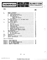 Preview for 1 page of ADEMCO 4150 C-COM Installation Instructions Manual