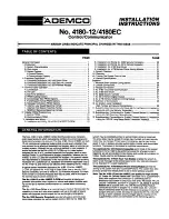 ADEMCO 4180-12 Installation Instructions Manual preview