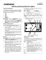 Предварительный просмотр 1 страницы ADEMCO 5800GDO Installation And Setup Manual