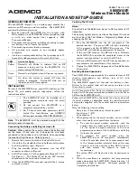 ADEMCO 5800WAVE Installation And Setup Manual preview