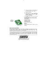 Preview for 2 page of ADEMCO 5805-4 Installation Instructions