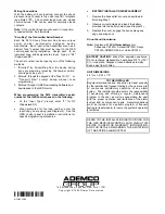 Предварительный просмотр 2 страницы ADEMCO 5819 Installation Instructions And Operators Manual