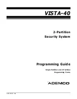 ADEMCO Ademco VISTA-40 Programming Manual предпросмотр