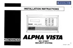 ADEMCO Alpha Vista 5130XT Installation Instructions Manual preview