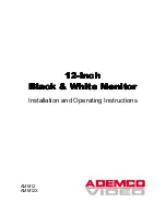 Предварительный просмотр 1 страницы ADEMCO AMM12 Installation And Operating Instructions Manual