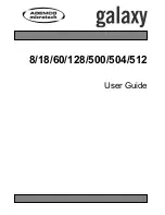 Preview for 1 page of ADEMCO galaxy 128 User Manual