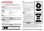 ADEMCO PY2700TEM Installation And Maintenance Instructions preview