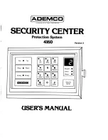 ADEMCO Security Center 4160 User Manual preview