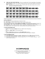 Preview for 8 page of ADEMCO VISTA-20SE Programming Form