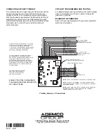 Предварительный просмотр 2 страницы ADEMCO VISTAKEY Installation And Setup Manual