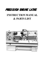 Preview for 1 page of ADENDORFF ELATHE-140 Instruction Manual & Parts List