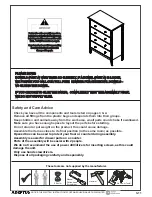 Предварительный просмотр 3 страницы adeptus 77248 Espresso Finish Assembly Instructions Manual