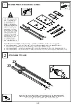 Preview for 4 page of adeptus Cottage 3 Drawer End Table 78102 Assembly Instructions Manual