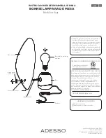 Предварительный просмотр 2 страницы Adesso BONNIE TABLE LANTERN Assembly Instructions