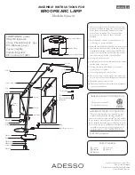 Adesso BROOME ARC LAMP 6304-01 Assembly Instructions предпросмотр