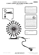 Adesso CONEY LARGE LED FERRIS WHEEL Assembly Instructions preview