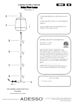 Adesso Daisy Floor Lamp Assembly Instruction preview