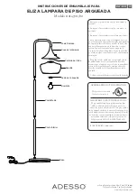 Предварительный просмотр 2 страницы Adesso ELIZA 2143-01/22 Assembly Instructions