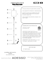 Предварительный просмотр 1 страницы Adesso Fiona Assembly Instruction