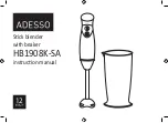 Adesso HB1908K-SA Instruction Manual предпросмотр